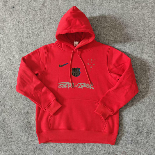 Barcelona Sweatshirt  2025 - Travis Scott Collab Spotify - Red