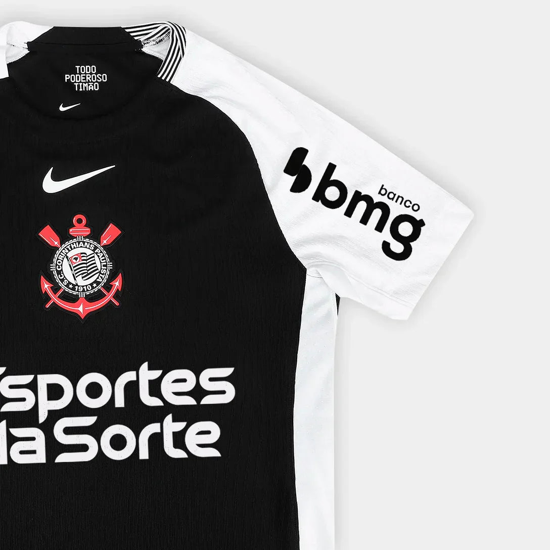 Camisa  Corinthians 2025/26 II Jogador Com Patrocínios [Slim Fit]