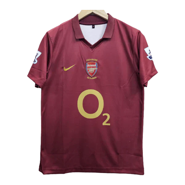 Arsenal Henry 2005-06 Embroidery Home Jersey Retro Collection