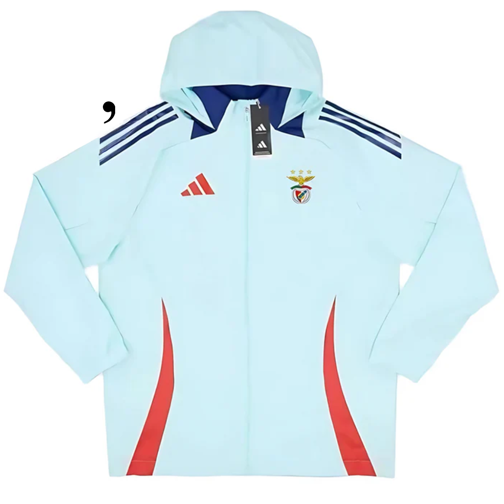 Casaco azul/vermelho 2025/26 fecho completo Benfica